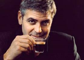 George Clooney in Nespresso advert.